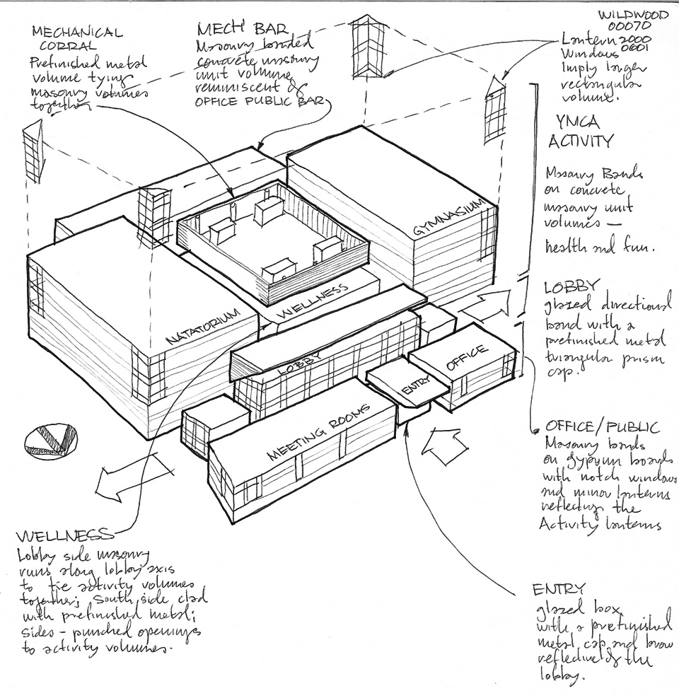 Fitness Center Architectural Concept Study