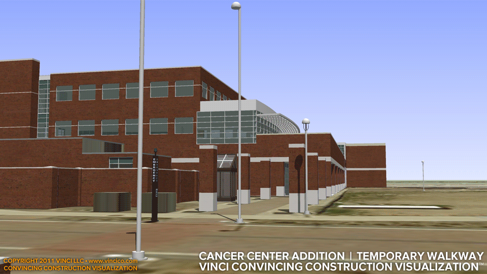 Cancer Center Addition Temporary Covered Walkway