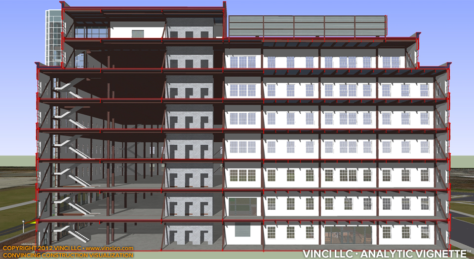 Overview of structural study area from schematics