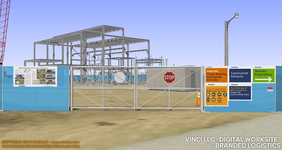 Schematic Central Utility Plant Branded Entry Gate