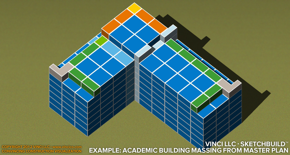 Schematic Master Plan Research Tower Massing Study