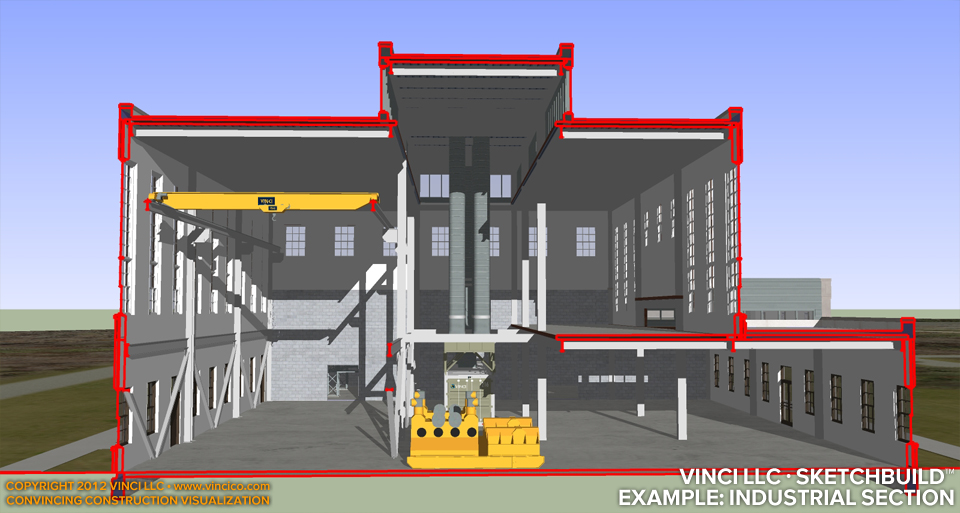 Schematic Master Plan Central Utility Plant Ancillary Building Section