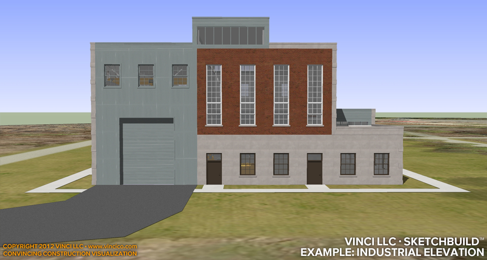 Schematic Master Plan Central Utility Plant Ancillary Elevation