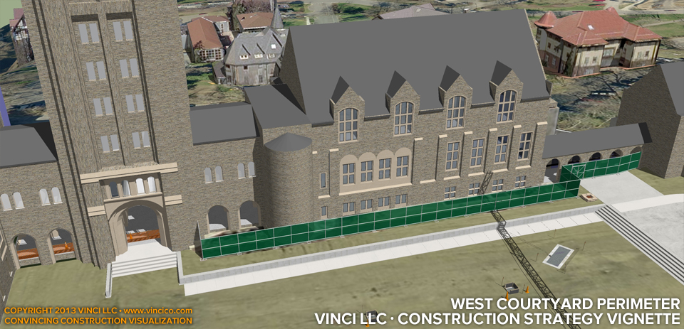 3d virtual construction worksite perimeter