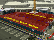 3d virtual construction logistics temporary conditions