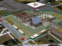 annotated construction site logistics visual