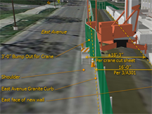 university construction site logistics validation