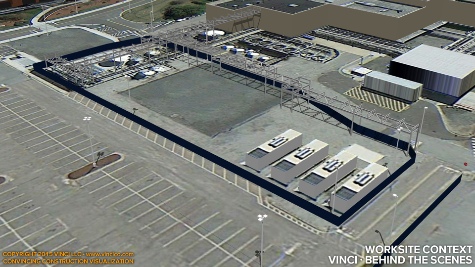 virtual construction visualization existing plant context