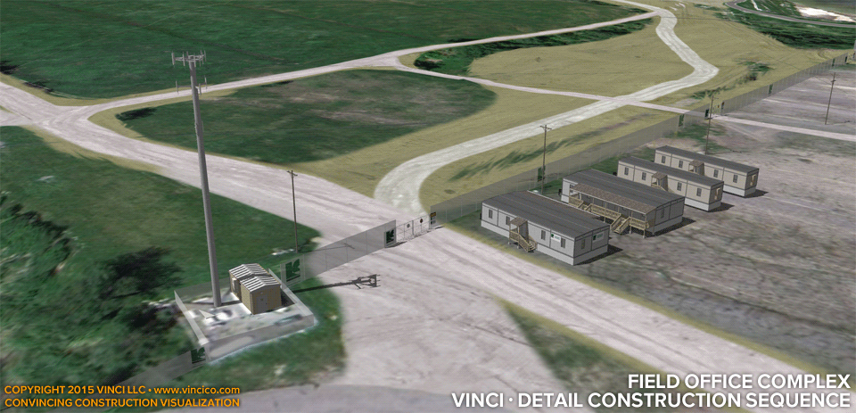 construction field office simulation visualization