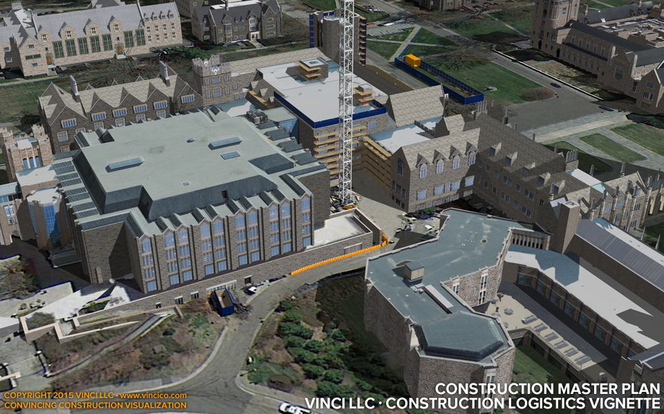 4d virtual construction visualization exterior restoration facade scaffold