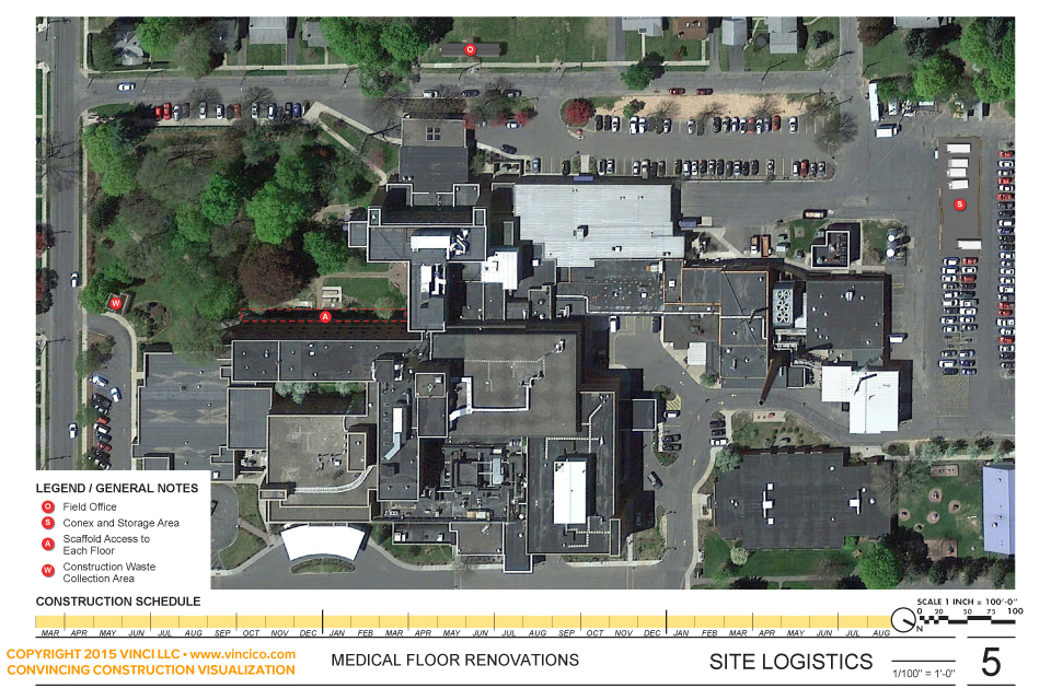 printed site logistics plan