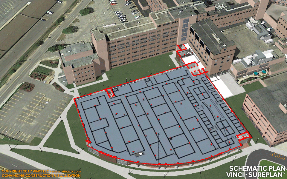 schematic plan in preconstruction model