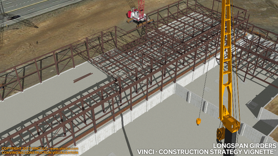 civic athletic center gymnasium longspan girders