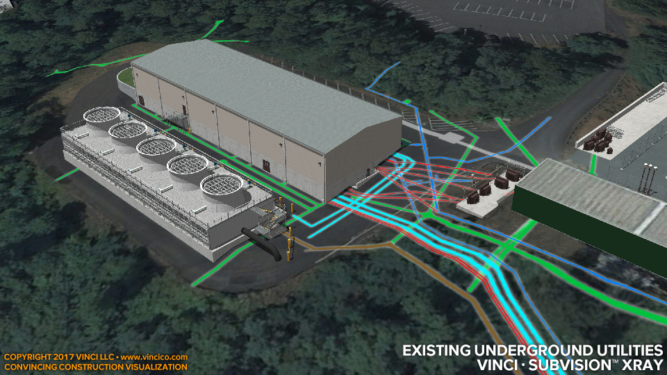 university cooling tower existing site utilities