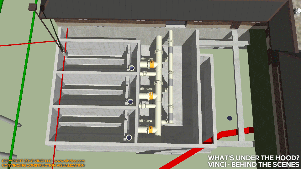 process mechanical wet infrastructure construction modeling