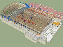 Gymnasium renovation structural diagram