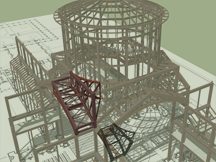 schematic church plans imply steel structure