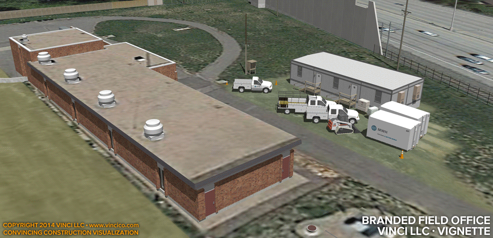 4d virtual construction visualization brand field office