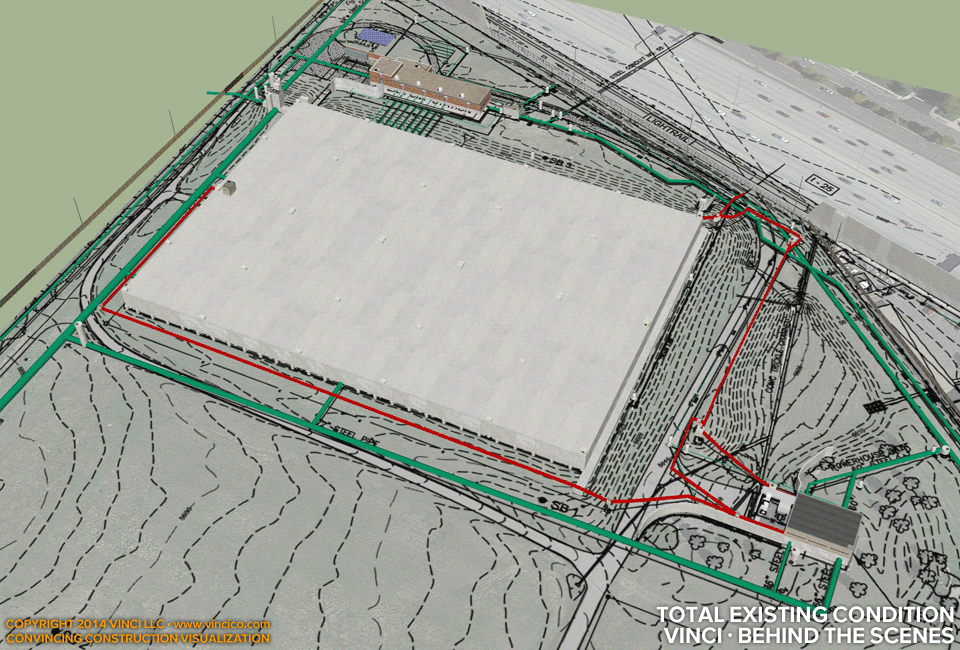 4d virtual construction visualization existing plant