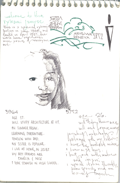 Rediscovered Sketchbook, Musing on the Passage of Time