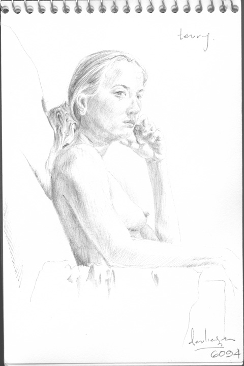 Ink Portrait of Terry