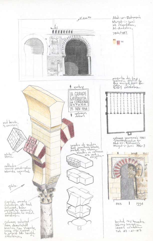 Great Mosque Gran Mezquita Cordoba Column Construction Analysis