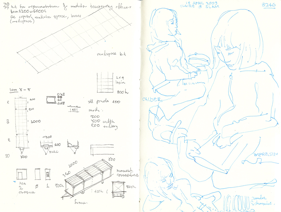 Clare Sketches at Art Museum