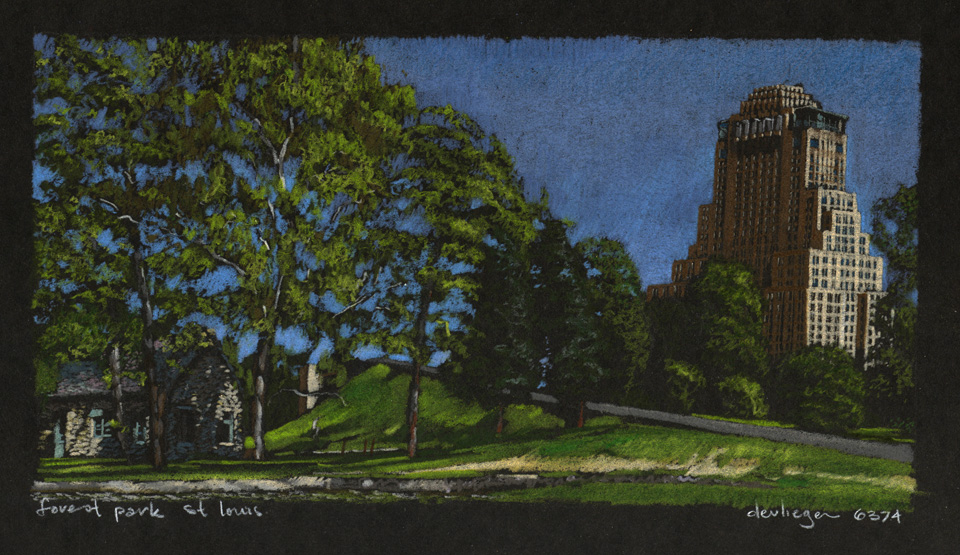Chase Park Plaza from Forest Park
